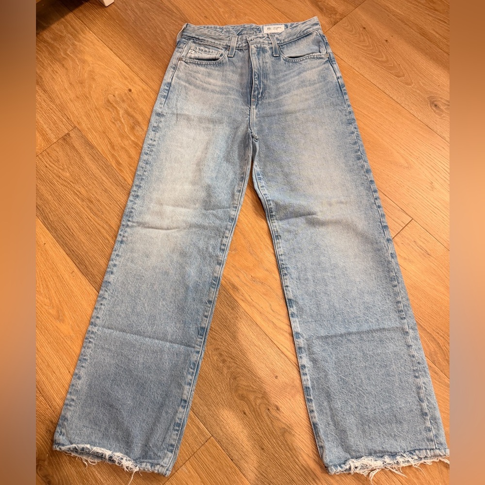 Ag Adriano Goldschmied KORA Light Wash Straight Leg Jeans High Rise size 26